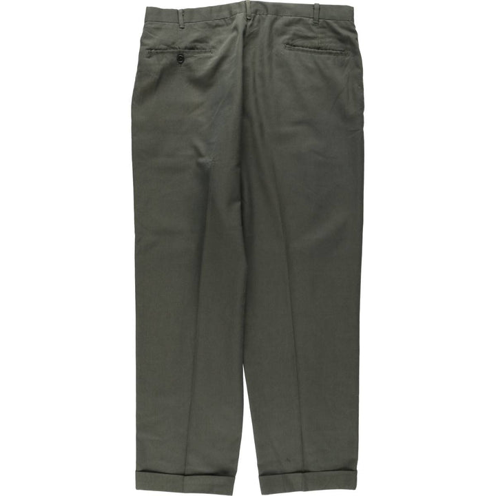 1960s-1970'S KORATRON slacks pants, men's size W36 (approx.), vintage. unclear Khaki type Vintage Second Hand