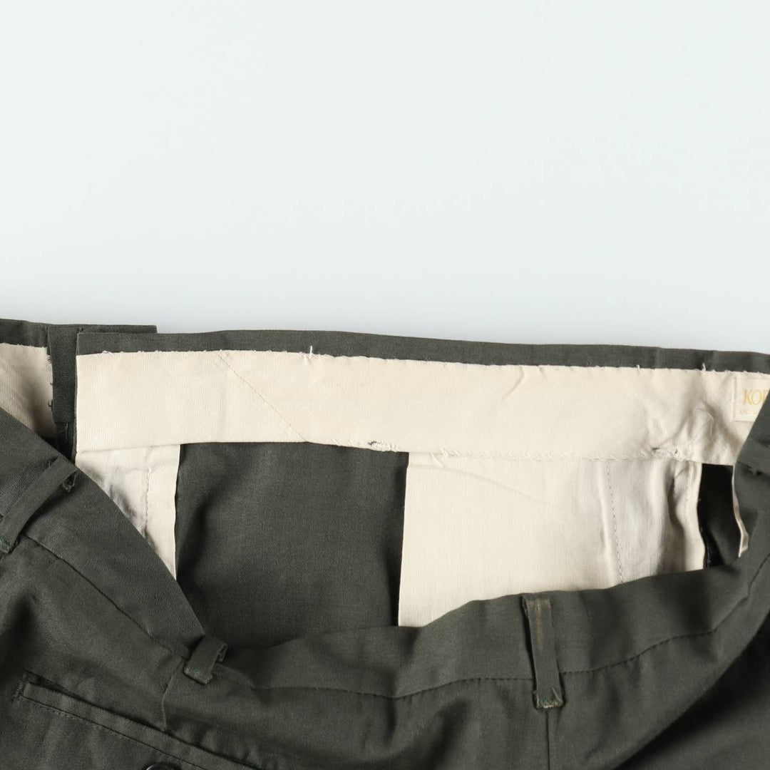 1960s-1970'S KORATRON slacks pants, men's size W36 (approx.), vintage. unclear Khaki type Vintage Second Hand