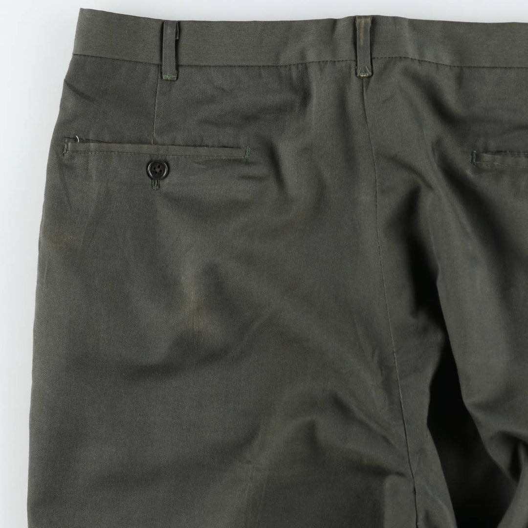 1960s-1970'S KORATRON slacks pants, men's size W36 (approx.), vintage. unclear Khaki type Vintage Second Hand