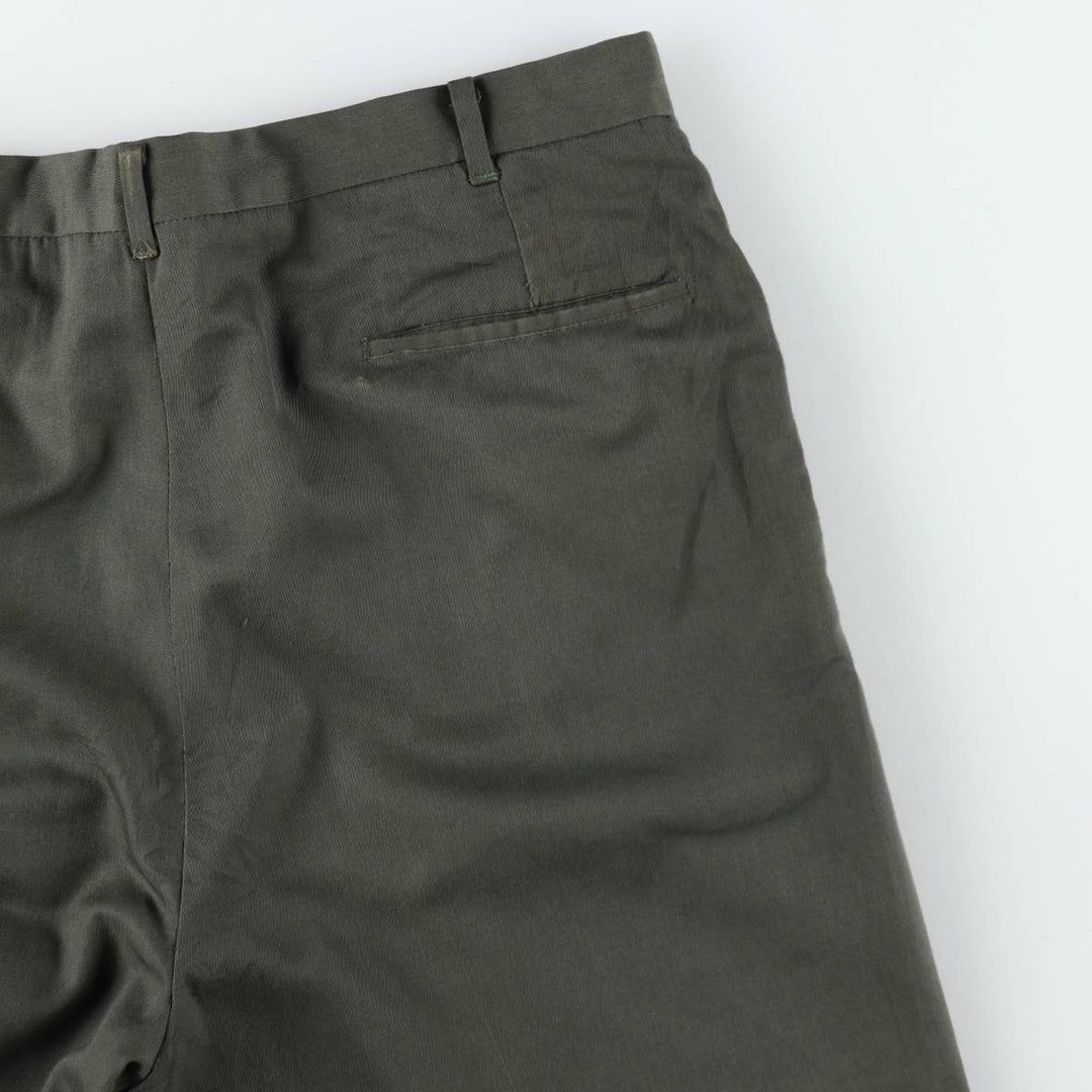 1960s-1970'S KORATRON slacks pants, men's size W36 (approx.), vintage. unclear Khaki type Vintage Second Hand