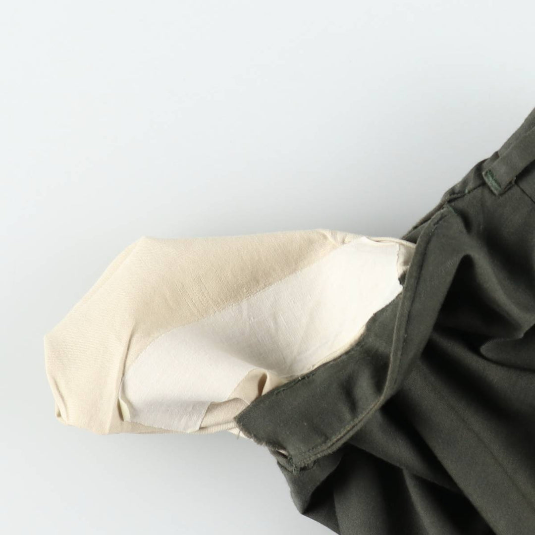 1960s-1970'S KORATRON slacks pants, men's size W36 (approx.), vintage. unclear Khaki type Vintage Second Hand