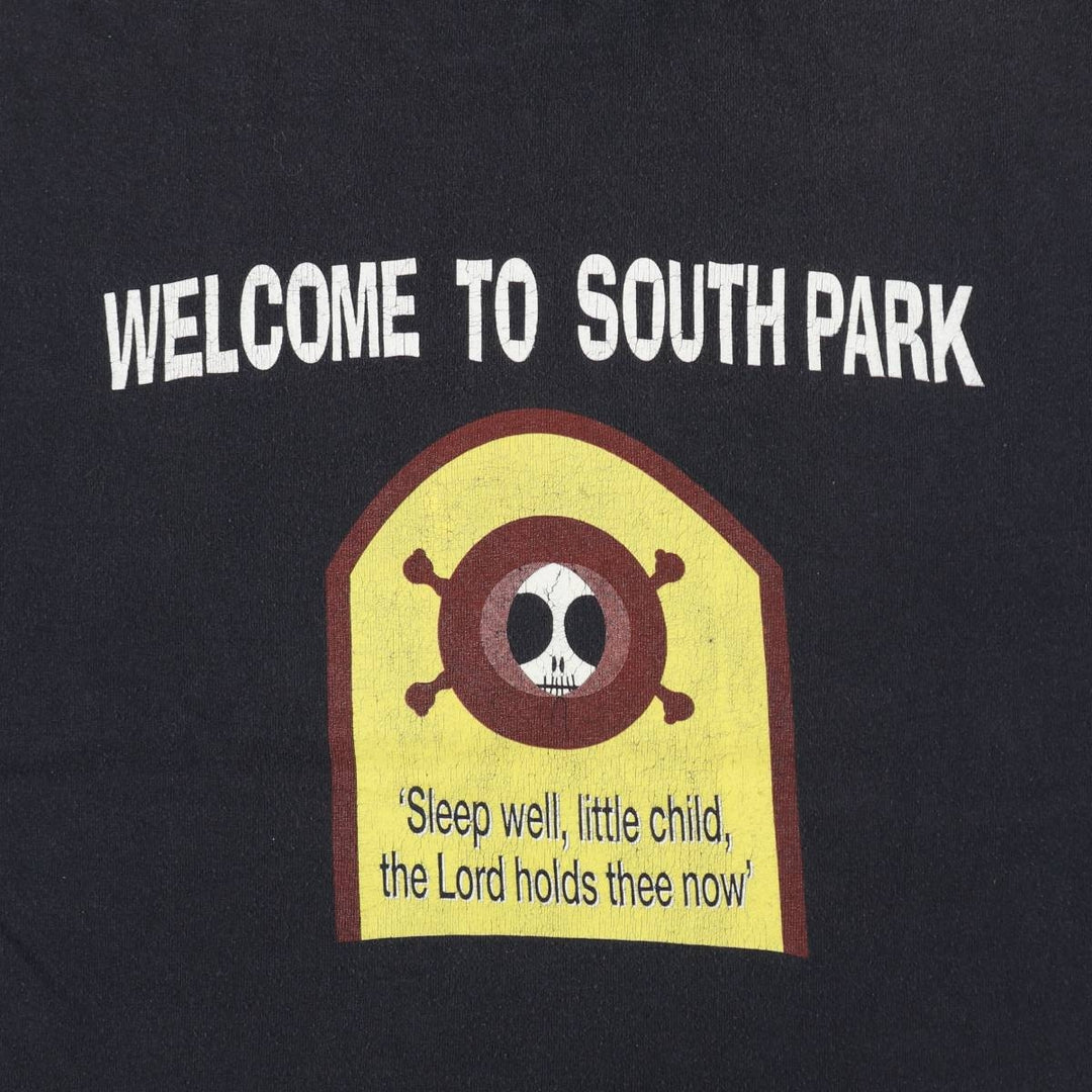 ~90'S SOUTH PARK Character Print T-Shirt, Men's Size M (Equivalent), Vintage cotton black type Vintage Second Hand