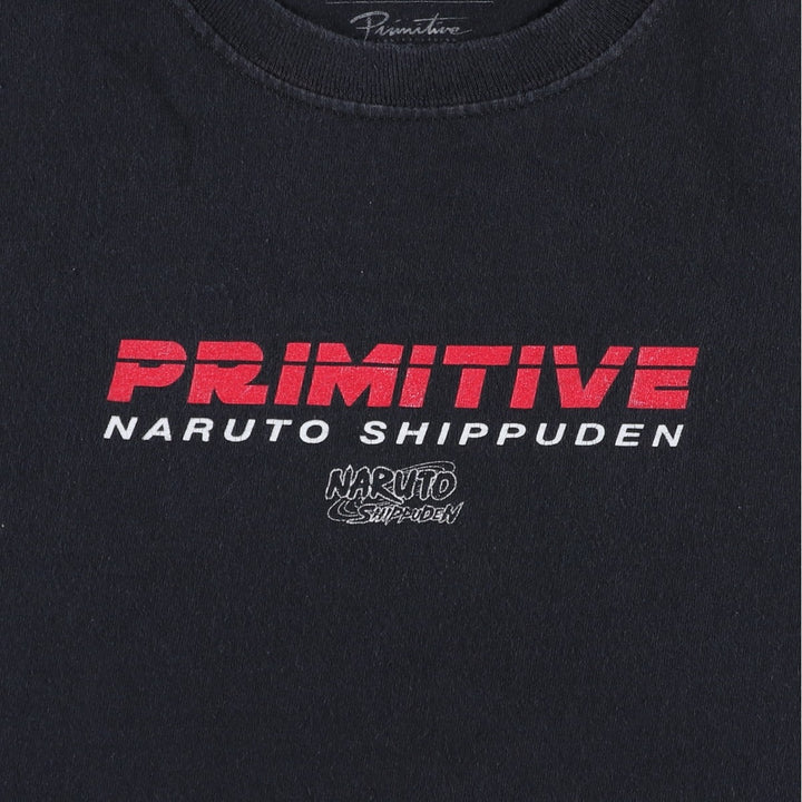 2000'S Primitive Naruto Shippuden Uchiha Itachi Anime Character Print T-Shirt, Men's Size XL (approx.) cotton black type Vintage Second Hand