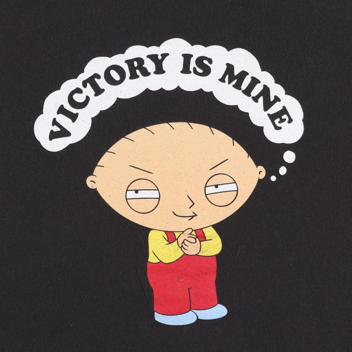 FAMILY GUY Anime Character Print T-Shirt, Men's Size XL (approx.) cotton black type Vintage Second Hand