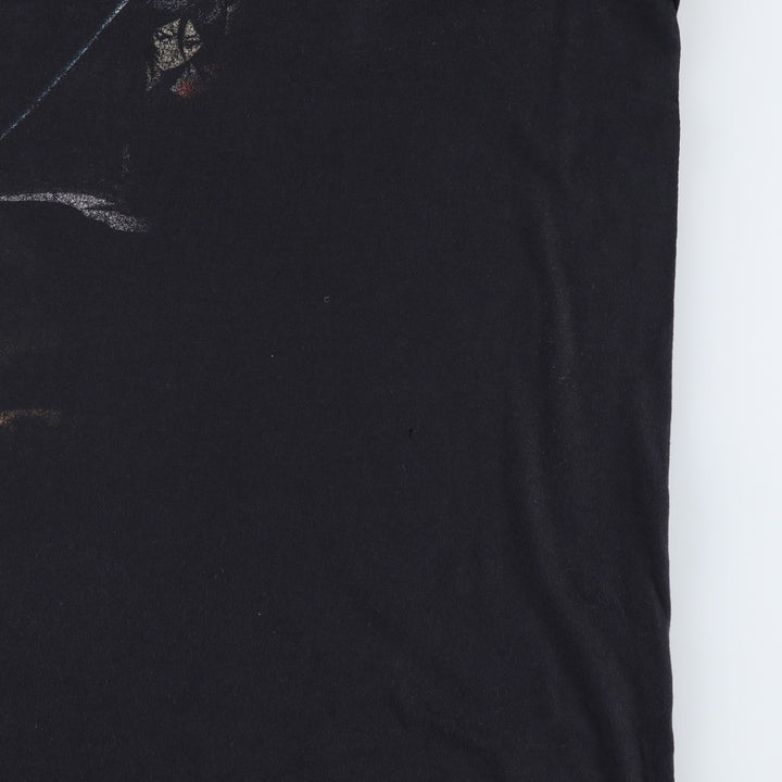 BLEACH anime character print T-shirt, men's size XXL equivalent. cotton black type Vintage Second Hand