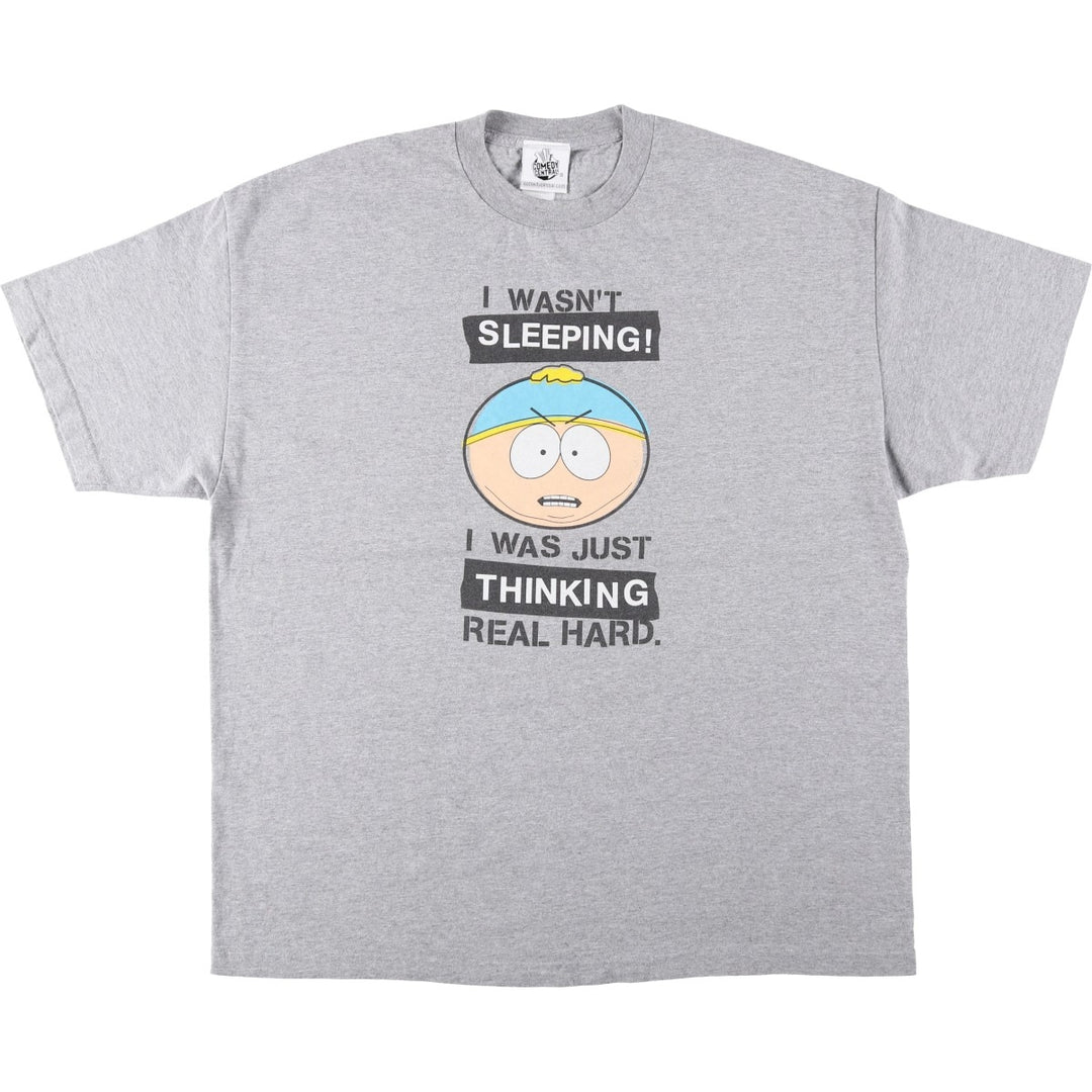 2000'S Comedy Central South Park Character Print T-Shirt, Men's XXL (approx.) cotton gray type Vintage Second Hand