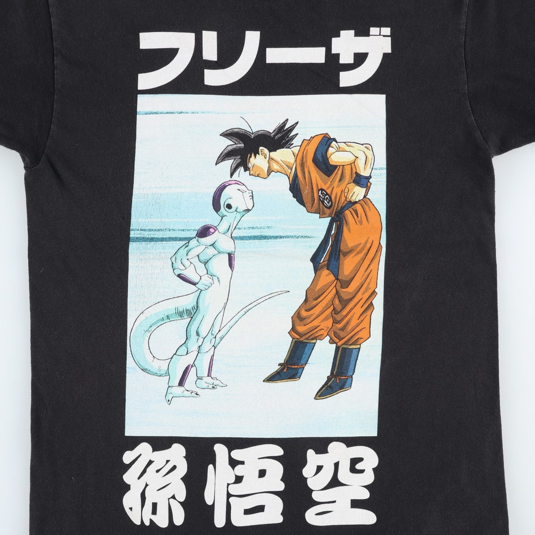 DRAGONBALL Z Dragon Ball Z Frieza Son Goku Large Print Anime Character Print T-Shirt Men's M Equivalent cotton black type Vintage Second Hand