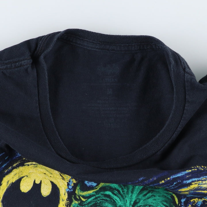 BATMAN Batman Joker character print T-shirt Men's M size cotton black type Vintage Second Hand