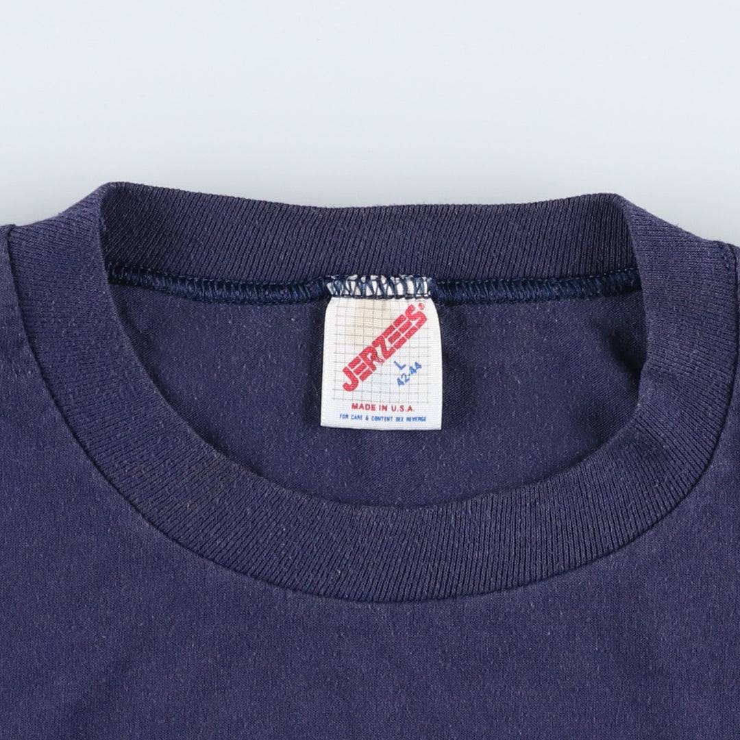 90'S Jerzees Batman character print T-shirt, Made in USA, Men's size L (approx.), Vintage cotton navy blue type Vintage Second Hand