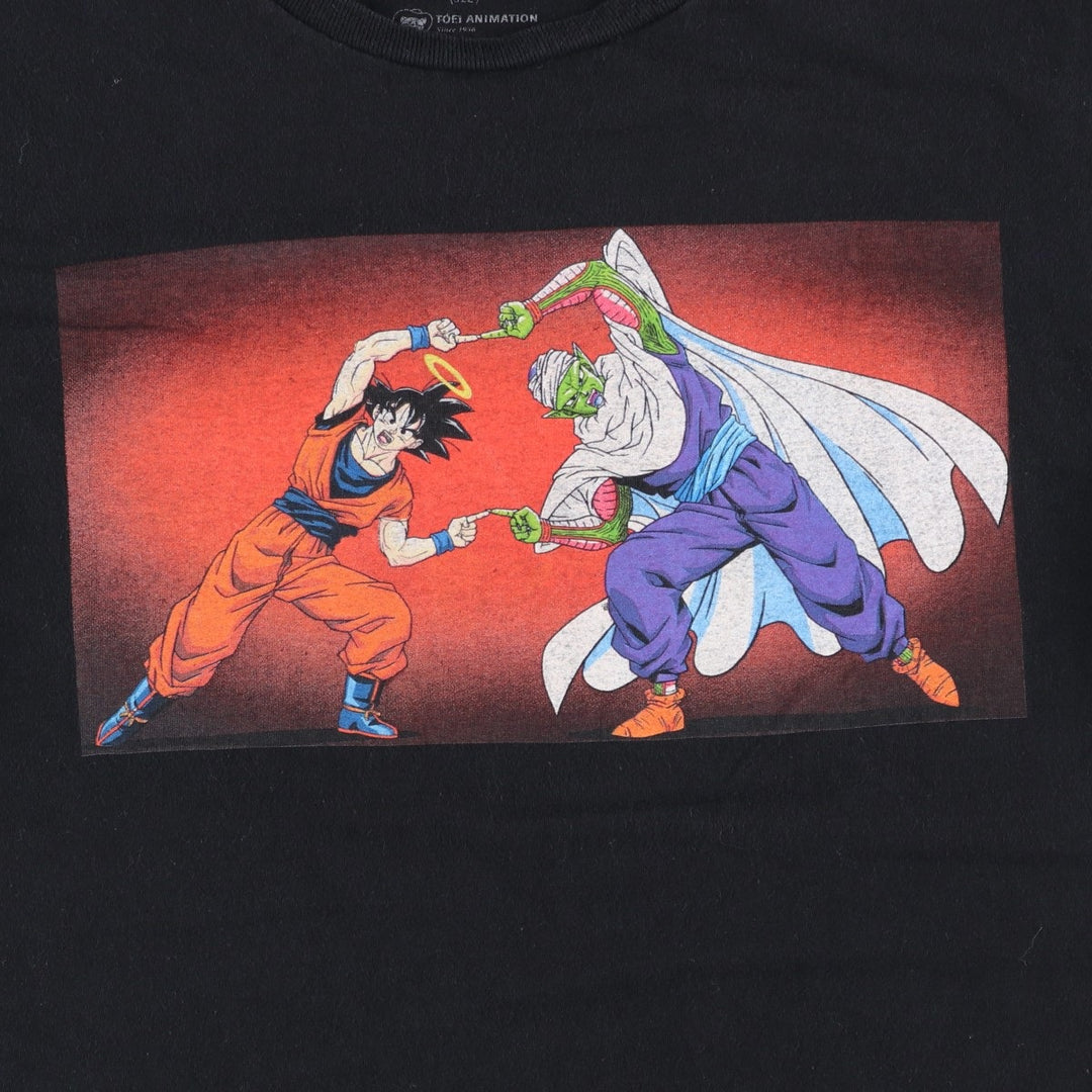 DRAGONBALL Z Dragon Ball Z Anime Character Print T-Shirt, Men's Size Small cotton black type Vintage Second Hand