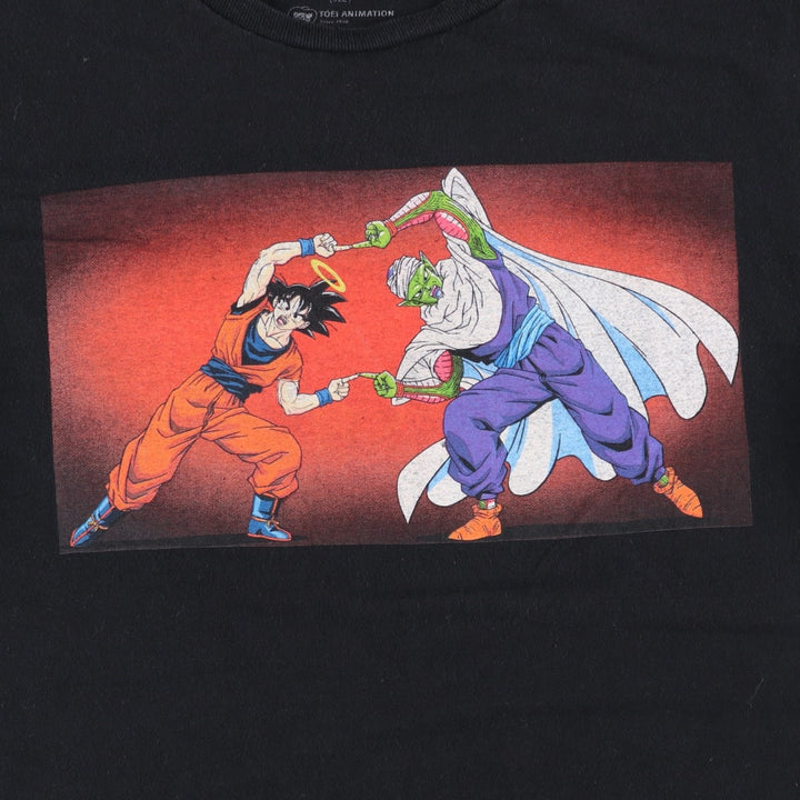 DRAGONBALL Z Dragon Ball Z Anime Character Print T-Shirt, Men's Size Small cotton black type Vintage Second Hand