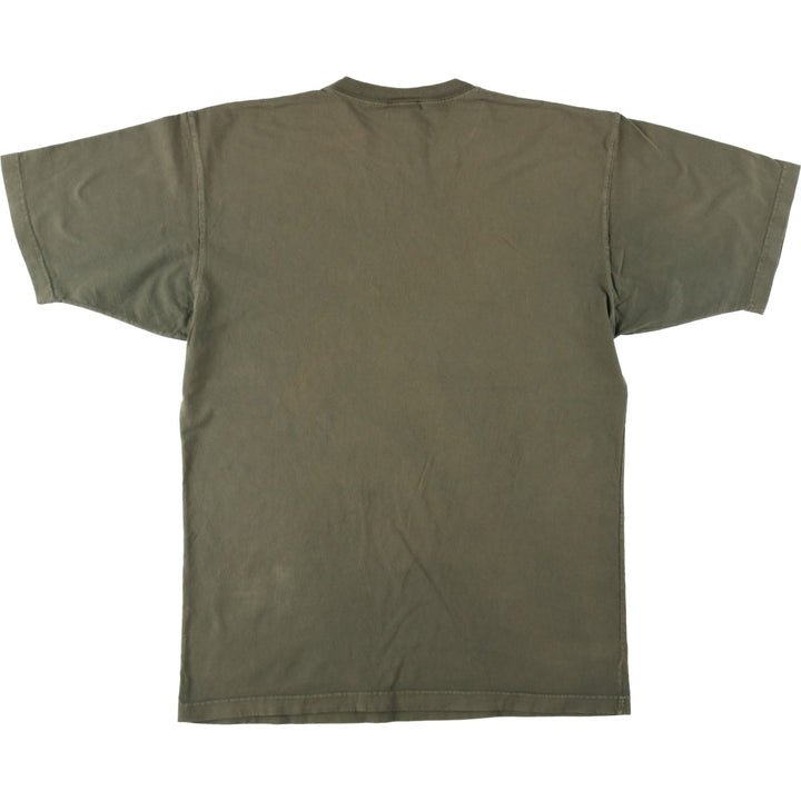 ~2000'S Disney GOOFY character print T-shirt, men's size L (approx.) cotton Khaki type sage green Vintage Second Hand