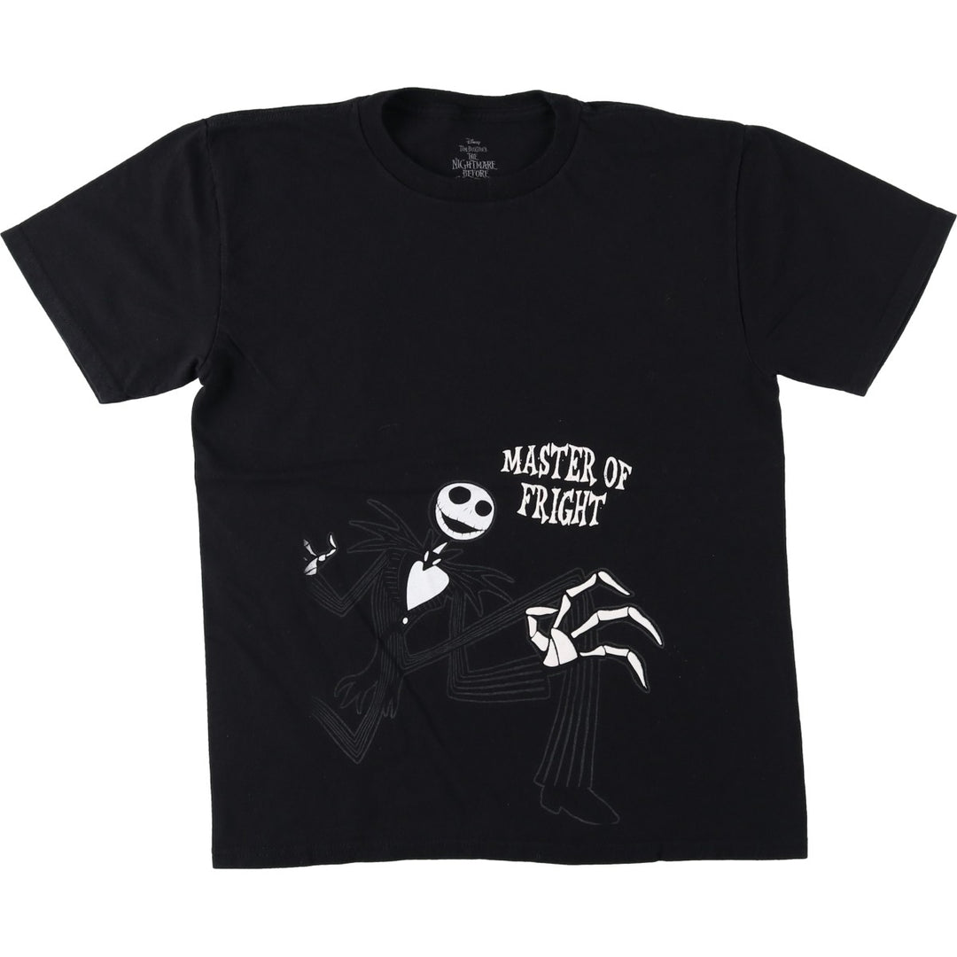 DISNEY Nightmare Before Christmas Character Print T-Shirt (Men's Size L) cotton black type Vintage Second Hand