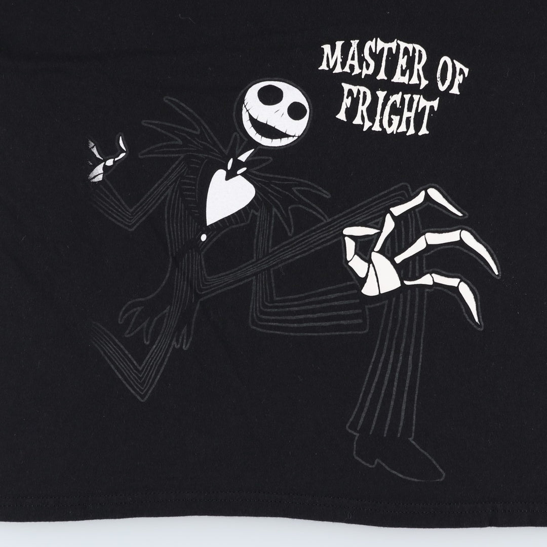 DISNEY Nightmare Before Christmas Character Print T-Shirt (Men's Size L) cotton black type Vintage Second Hand