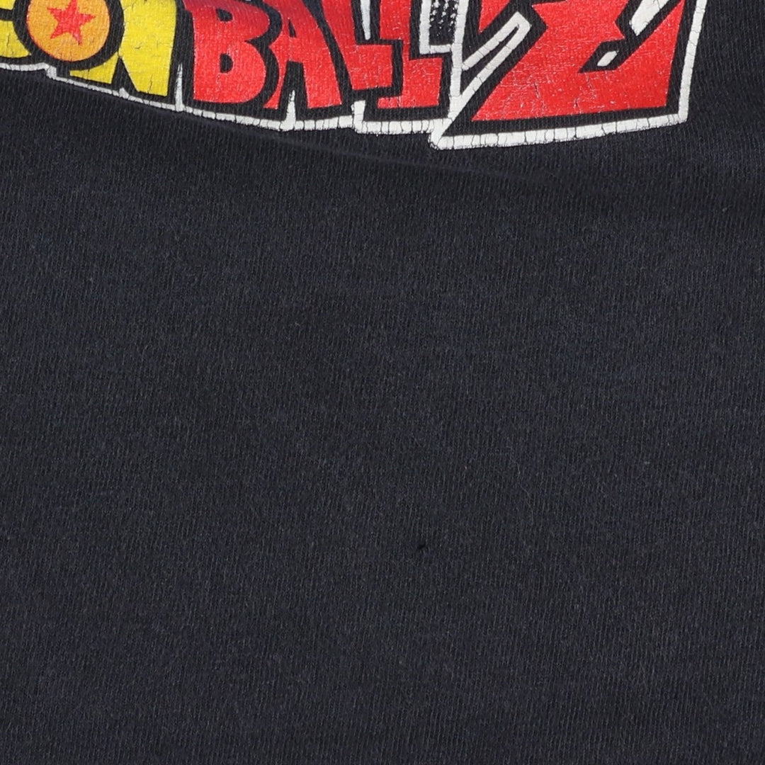 Dragon Ball Z Son Goku Anime Character Print T-Shirt, Men's Medium cotton black type Vintage Second Hand