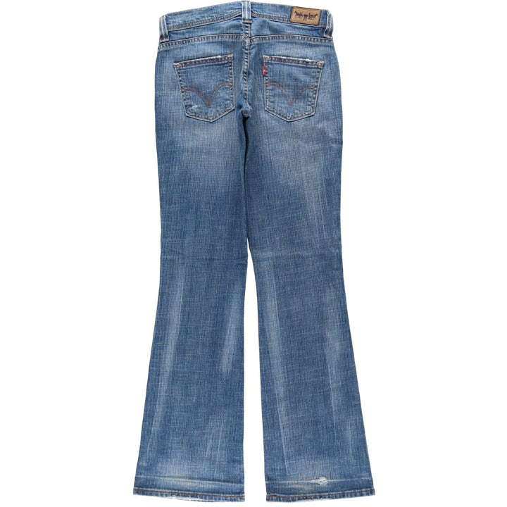 Levi's Euro Model Bootcut Denim Pants, Women's Size L (equivalent to W29) cotton blue type Vintage Second Hand