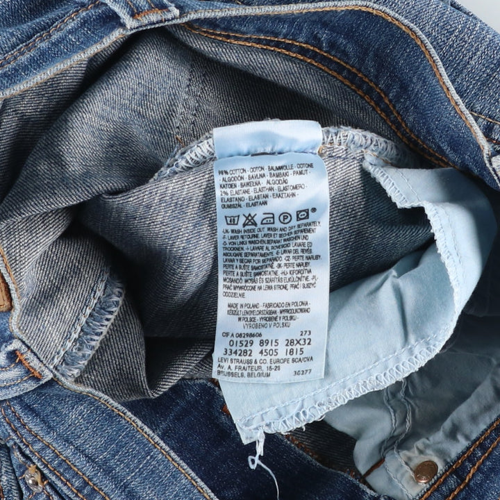 Levi's Euro Model Bootcut Denim Pants, Women's Size L (equivalent to W29) cotton blue type Vintage Second Hand
