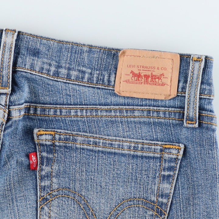 2000'S Levi's 518 SUPERLOW bootcut denim pants, women's size XL (equivalent to W31). cotton blue type Vintage Second Hand