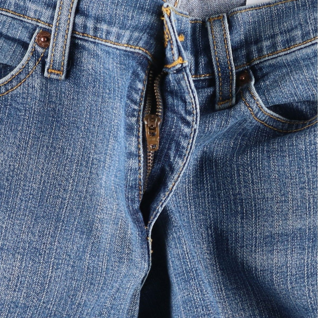 2000'S Levi's 518 SUPERLOW bootcut denim pants, women's size XL (equivalent to W31). cotton blue type Vintage Second Hand