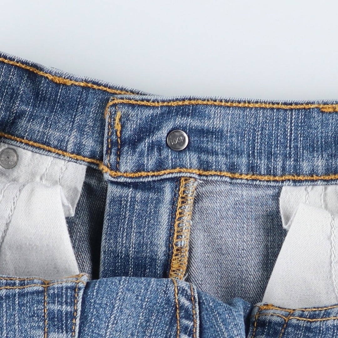 2000'S Levi's 518 SUPERLOW bootcut denim pants, women's size XL (equivalent to W31). cotton blue type Vintage Second Hand