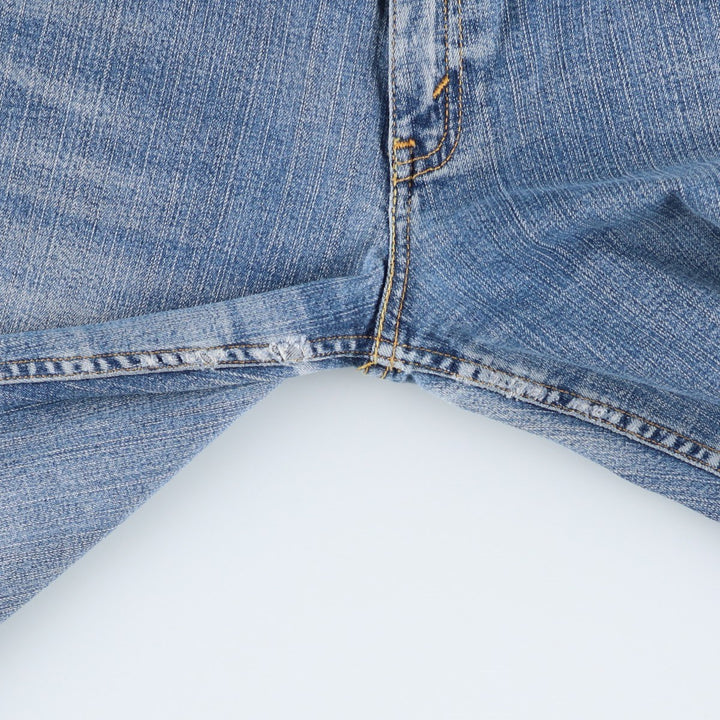 2000'S Levi's 518 SUPERLOW bootcut denim pants, women's size XL (equivalent to W31). cotton blue type Vintage Second Hand