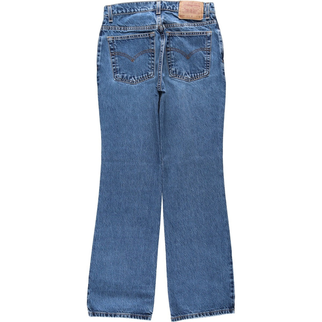 1990'S Levi's 11517-4837 Bootcut Low Rise Denim Pants, Women's Size L (equivalent to W30), Vintage cotton blue type Vintage Second Hand