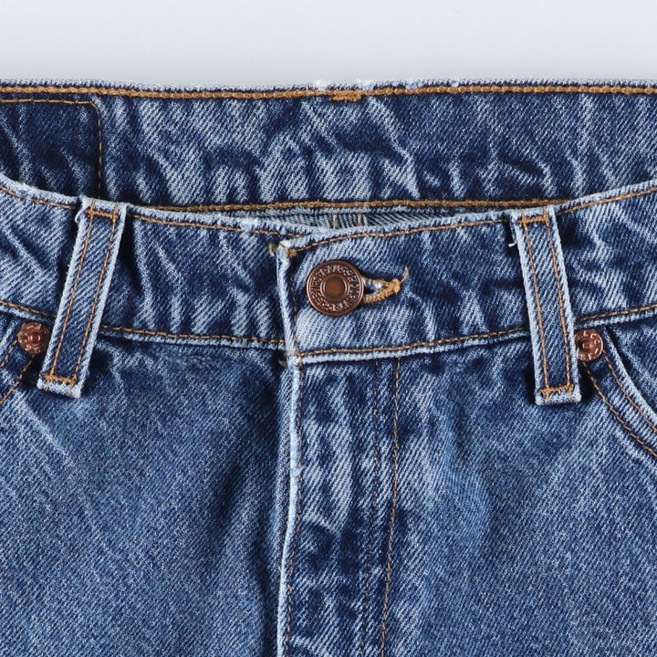 1990'S Levi's 11517-4837 Bootcut Low Rise Denim Pants, Women's Size L (equivalent to W30), Vintage cotton blue type Vintage Second Hand