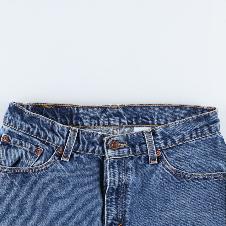1990'S Levi's 11517-4837 Bootcut Low Rise Denim Pants, Women's Size L (equivalent to W30), Vintage cotton blue type Vintage Second Hand