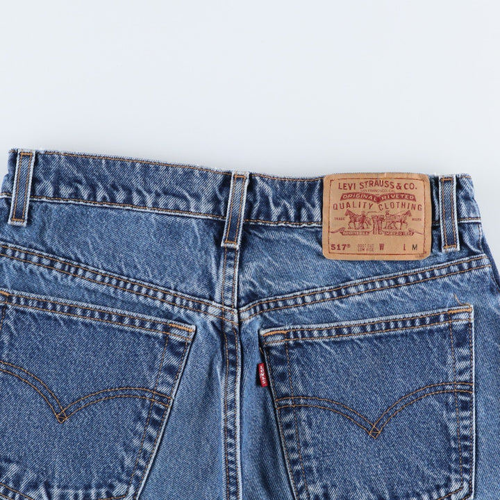 1990'S Levi's 11517-4837 Bootcut Low Rise Denim Pants, Women's Size L (equivalent to W30), Vintage cotton blue type Vintage Second Hand
