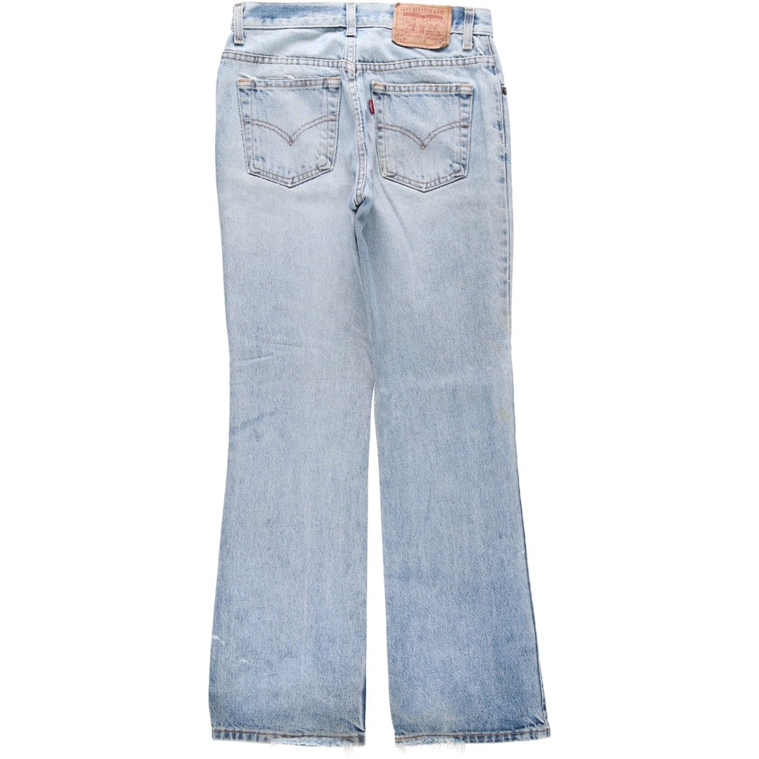 Levi's 517 Flare Cut Denim Pants, Women's Size L (equivalent to W30) unclear Blue type light blue Vintage Second Hand
