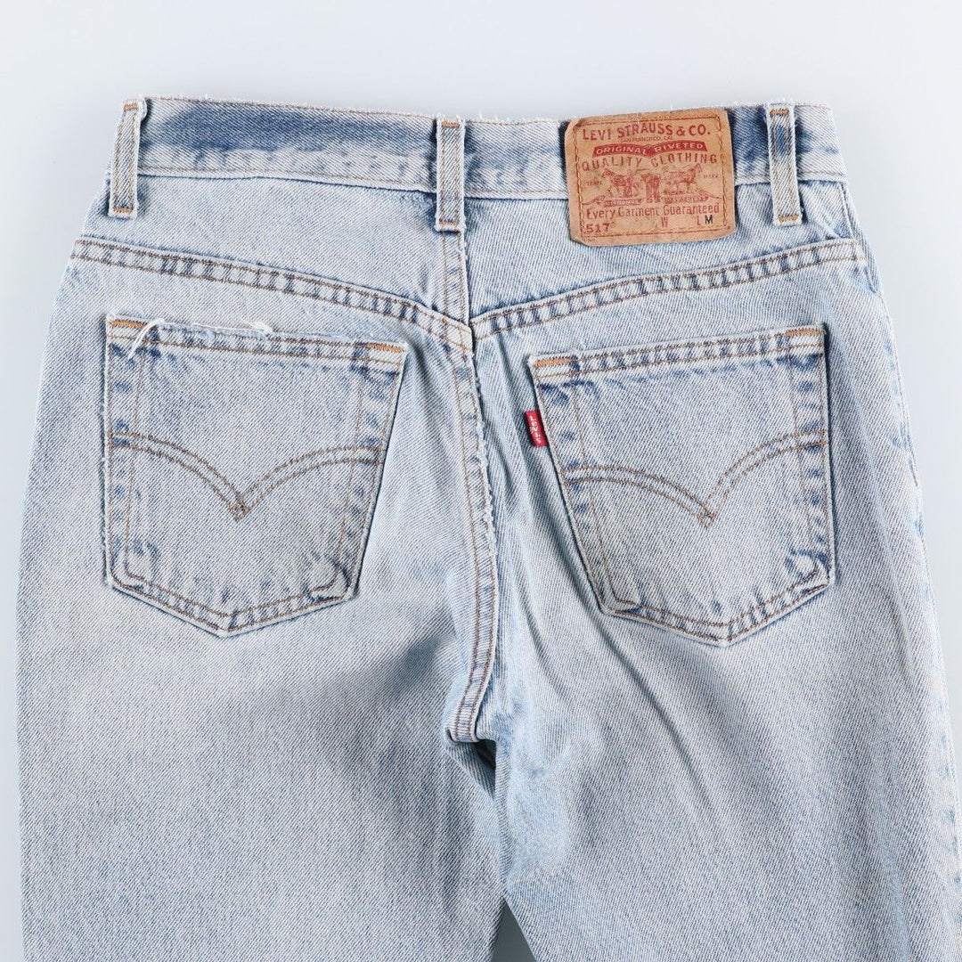 Levi's 517 Flare Cut Denim Pants, Women's Size L (equivalent to W30) unclear Blue type light blue Vintage Second Hand
