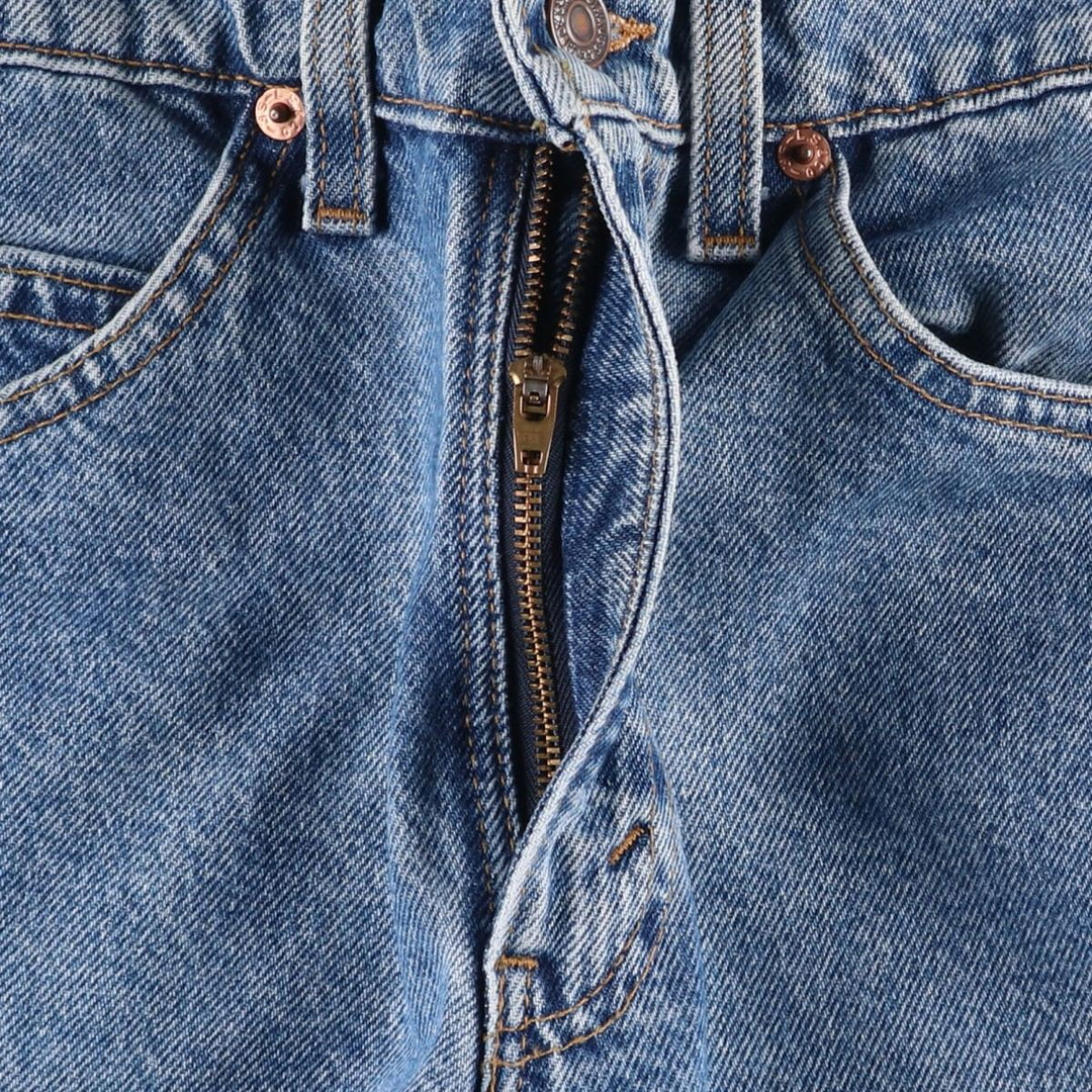 1990'S Levi's 40517-0214 Orange Tab Flare Cut Denim Pants, Made in USA, Women's Size L (W30 equivalent), Vintage cotton blue type Vintage Second Hand