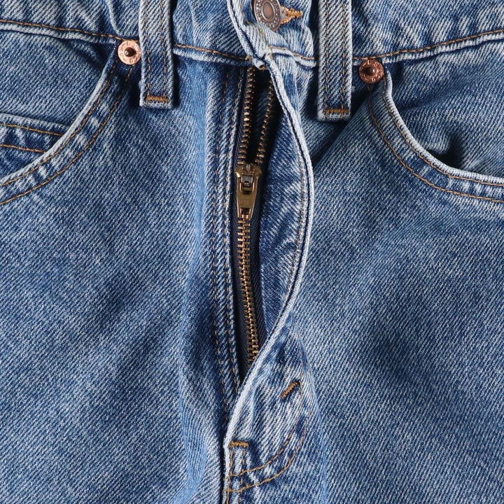 1990'S Levi's 40517-0214 Orange Tab Flare Cut Denim Pants, Made in USA, Women's Size L (W30 equivalent), Vintage cotton blue type Vintage Second Hand