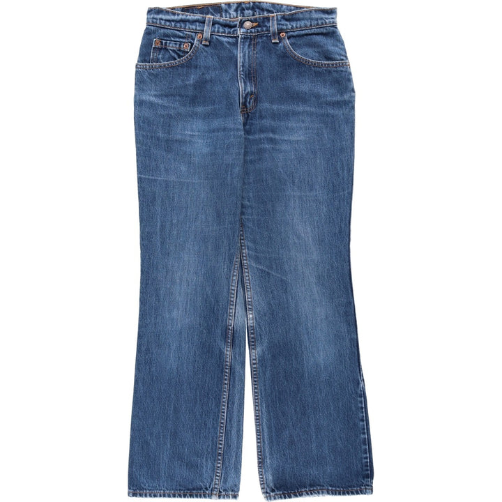 1990'S Levi's 11517-4813 Bootcut Denim Pants, Women's Size L (equivalent to W30), Vintage unclear blue type Vintage Second Hand