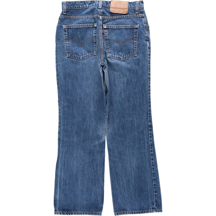 1990'S Levi's 11517-4813 Bootcut Denim Pants, Women's Size L (equivalent to W30), Vintage unclear blue type Vintage Second Hand