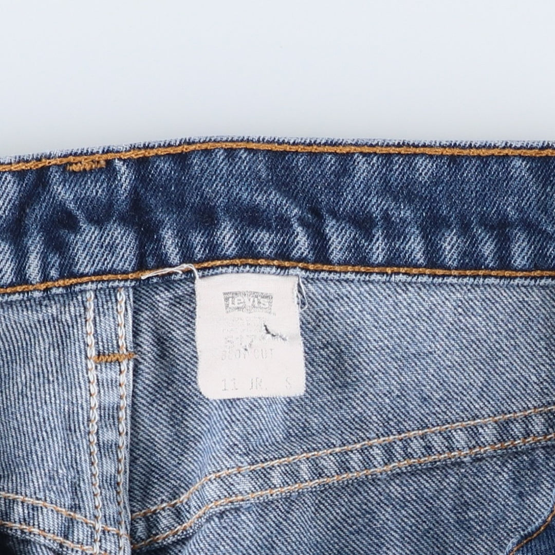 1990'S Levi's 11517-4813 Bootcut Denim Pants, Women's Size L (equivalent to W30), Vintage unclear blue type Vintage Second Hand