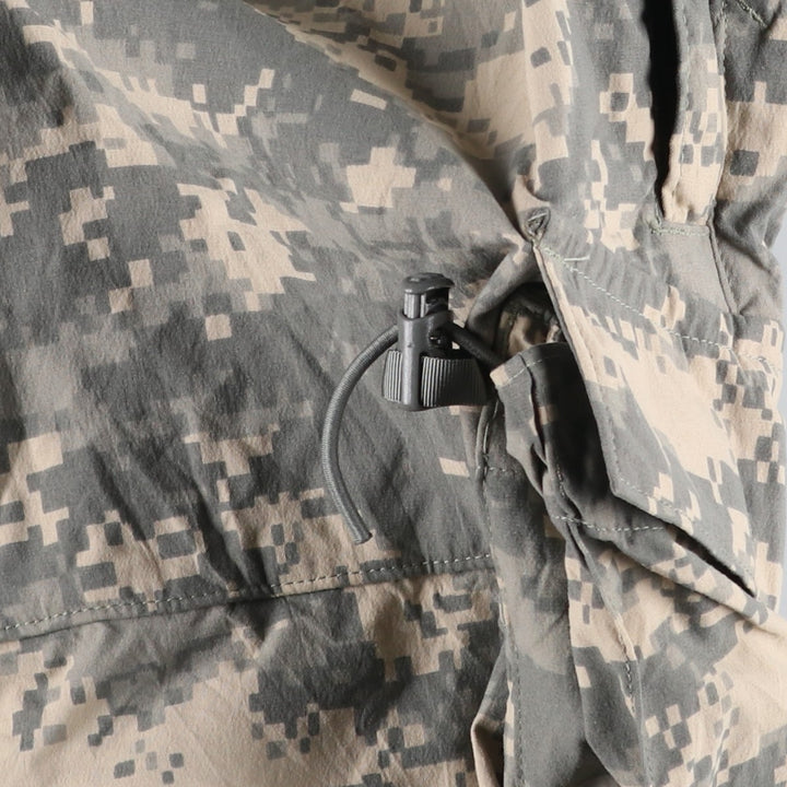 Genuine US Army ECWCS GEN3 LEVEL5 Camouflage Pattern Softshell Pants with Suspenders (Size LL, equivalent to Men's L) Nylon Beige type Vintage Second Hand