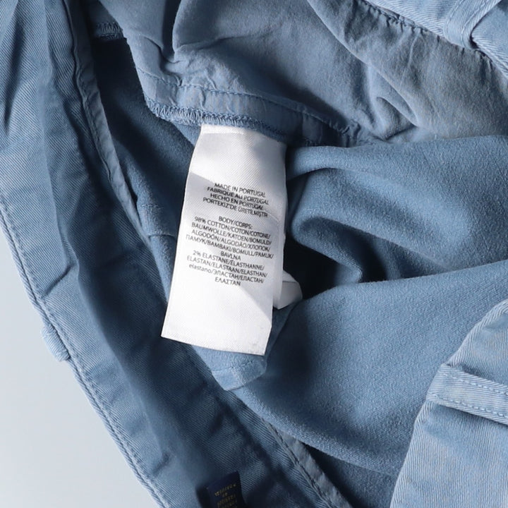 Ralph Lauren POLO RALPH LAUREN Two-Pleat Chino Pants, Women's Size L (equivalent to W27) cotton blue type Vintage Second Hand