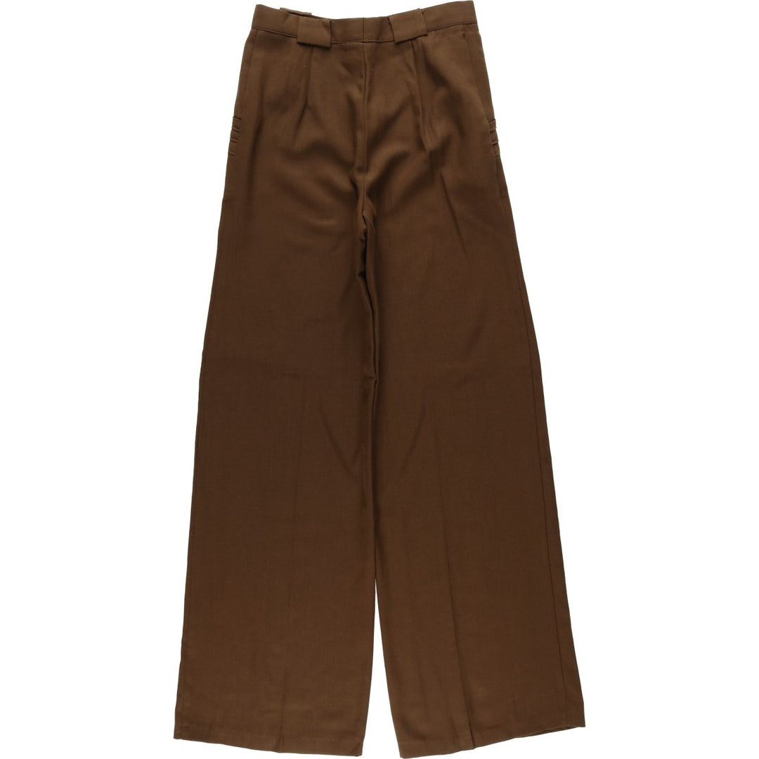 HAPPY LEGS Women's Slacks Pants, Size L (equivalent to W28), Vintage unclear brown type Vintage Second Hand