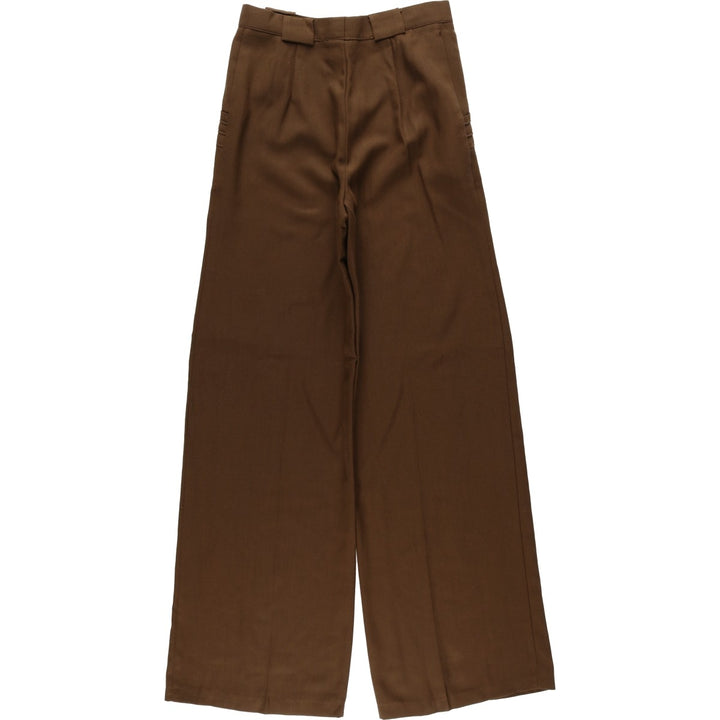 HAPPY LEGS Women's Slacks Pants, Size L (equivalent to W28), Vintage unclear brown type Vintage Second Hand