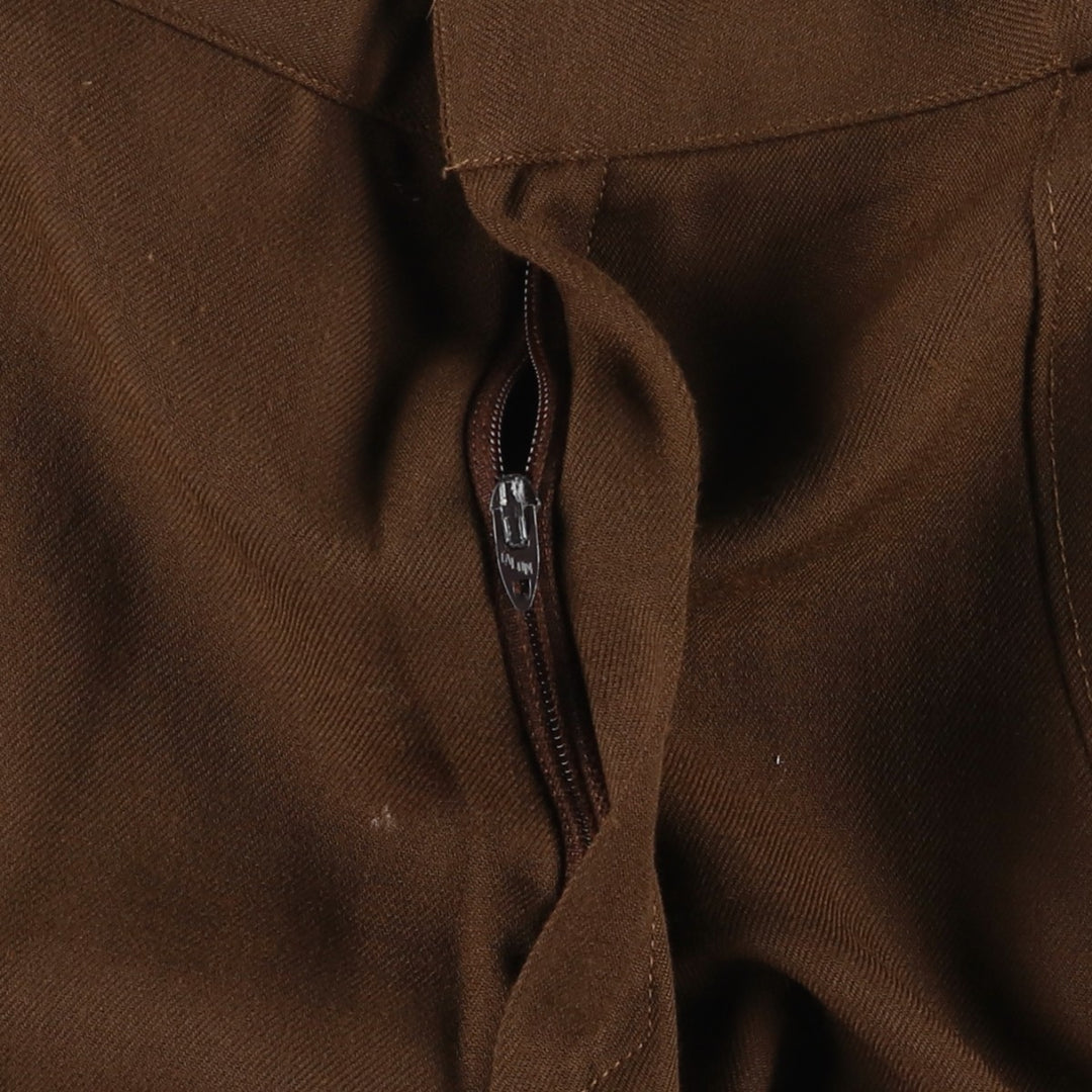 HAPPY LEGS Women's Slacks Pants, Size L (equivalent to W28), Vintage unclear brown type Vintage Second Hand