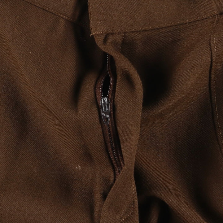 HAPPY LEGS Women's Slacks Pants, Size L (equivalent to W28), Vintage unclear brown type Vintage Second Hand