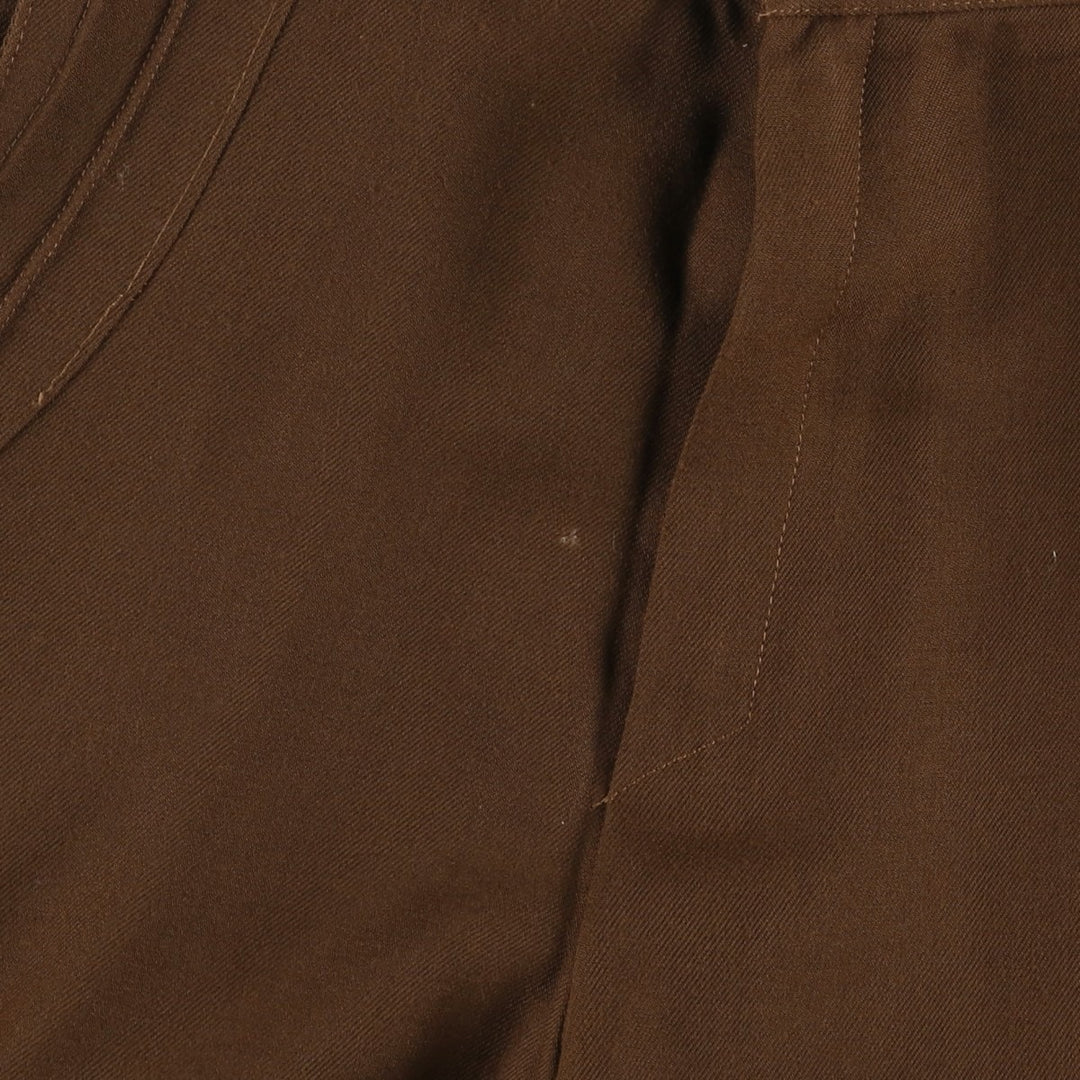 HAPPY LEGS Women's Slacks Pants, Size L (equivalent to W28), Vintage unclear brown type Vintage Second Hand