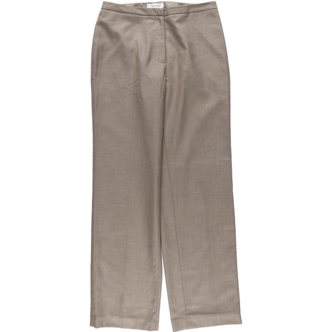 2000s- Calvin Klein slacks, women's size L (equivalent to W30). polyester gray type Vintage Second Hand