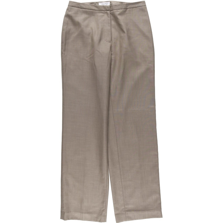 2000s- Calvin Klein slacks, women's size L (equivalent to W30). polyester gray type Vintage Second Hand