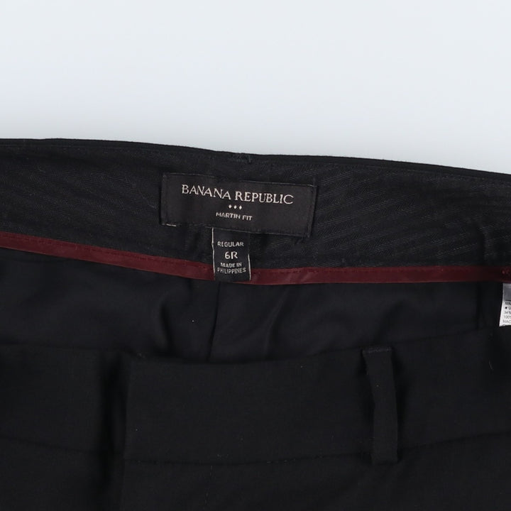 Banana Republic women's slacks, size XL (equivalent to W32). polyester black type Vintage Second Hand