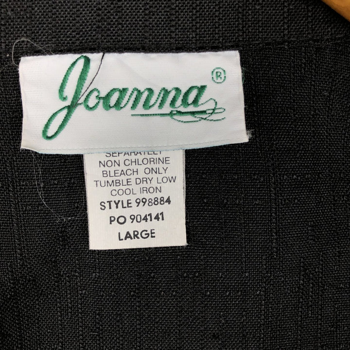 Joanna Wool Tailored Jacket, Women's Size L (approx.) polyester black type Vintage Second Hand