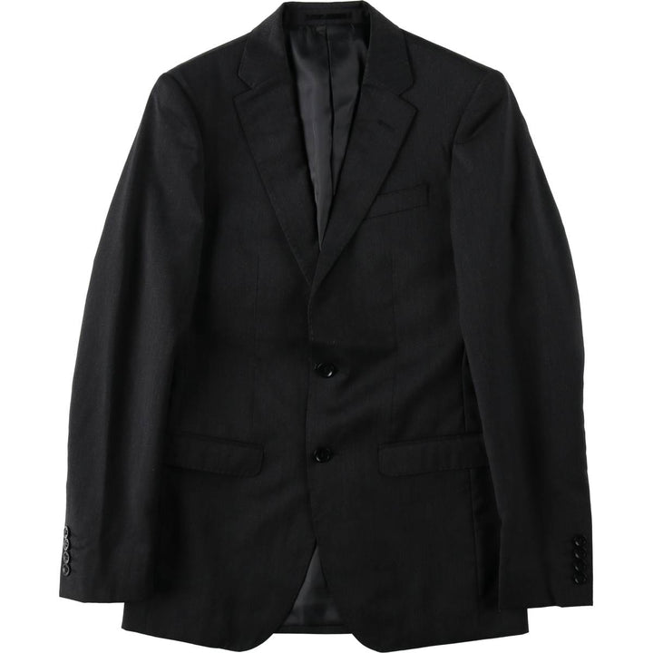 CLAUDE MAUS Wool Tailored Jacket, Women's Size M (approx.) Merino wool Charcoal Vintage Second Hand