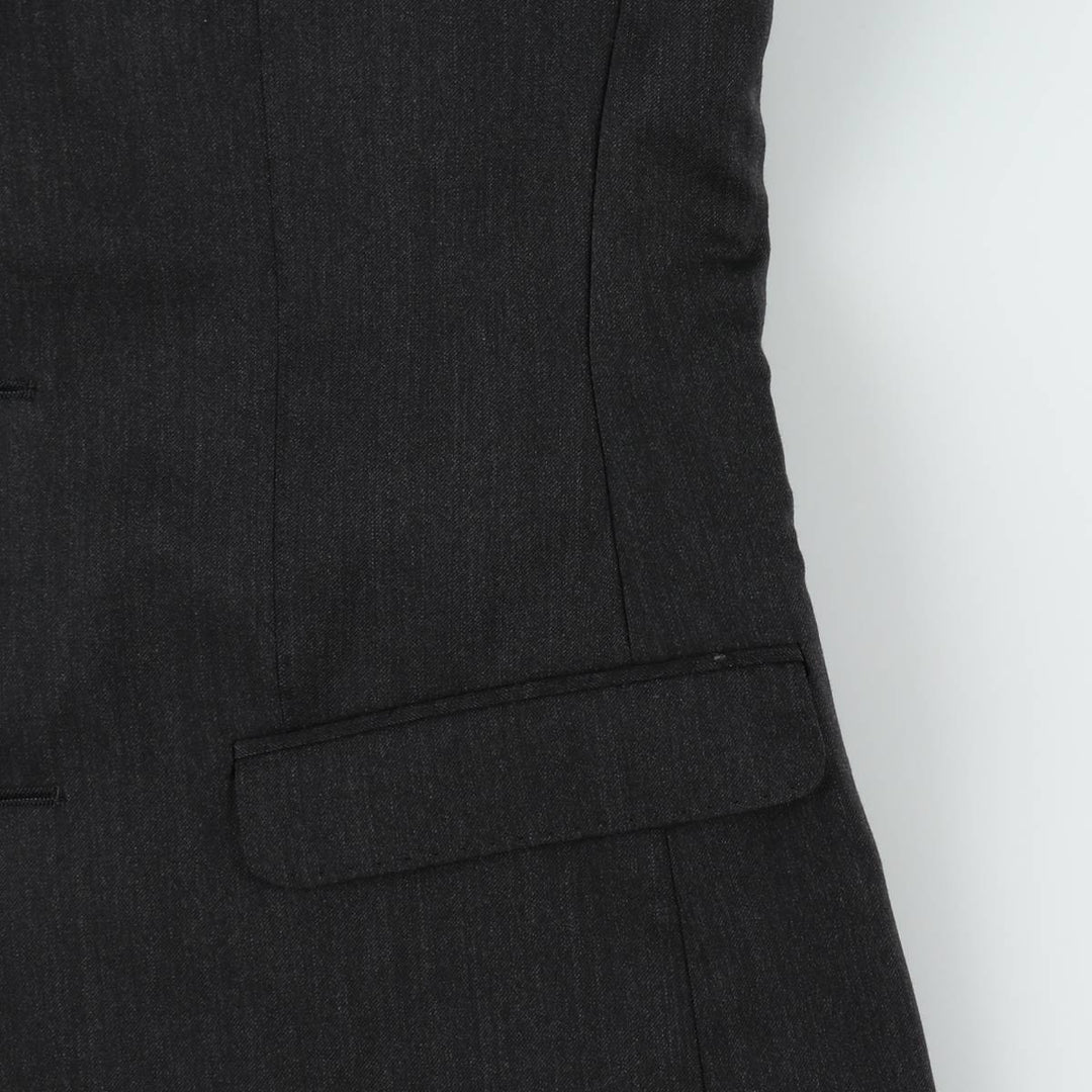 CLAUDE MAUS Wool Tailored Jacket, Women's Size M (approx.) Merino wool Charcoal Vintage Second Hand