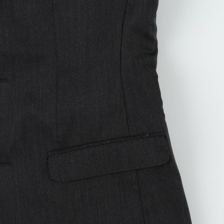 CLAUDE MAUS Wool Tailored Jacket, Women's Size M (approx.) Merino wool Charcoal Vintage Second Hand